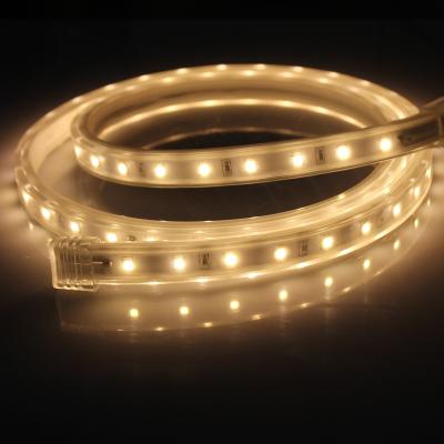 China Warehouse TKLED 220V High Voltage SMD2835/5050 Flexible Led Strip Color Light Waterproof IP68 2 Year Warranty With Copper Wire for sale