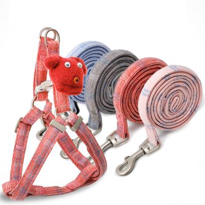 China Personalized Pet Traction Leash Rope Dog Harness Set Reflective Strap Cat Rope Pet Supplies Dog Trunk for sale