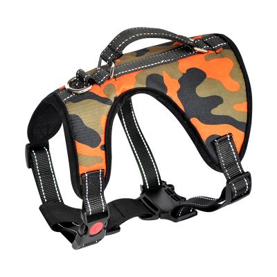 China Custom Adjustable Outdoor Reflective Dog Cat Step In Safe Pet Dog Vest Harness NO-Pull Pet Harness for sale