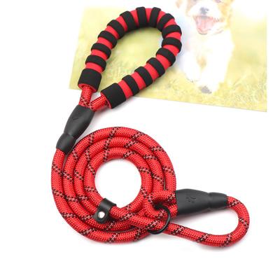 China Personalized Nylon Woven Dog Leashes Snap Hook Pet Leashes Pet Training Leashes for sale