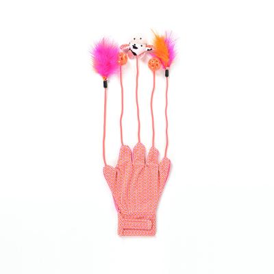 China Cat Bell Ball Feather Funny Mittens Cat Toys New Viable Cat Mittens Toys for sale