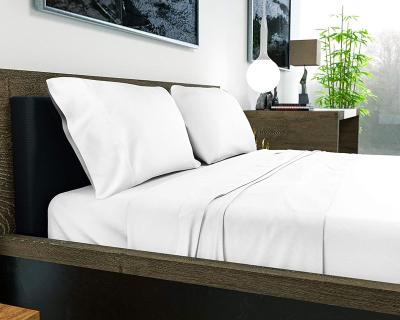 China Deep Pocket Disposable 100% Organic Bamboo Sheets Bed Set Cooling King Size, Sheets White for sale