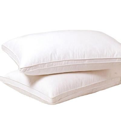 China Anti-Apnea Cotton Cover Goose Down Pillow, White Down Pillow Queen Size Pillow for sale