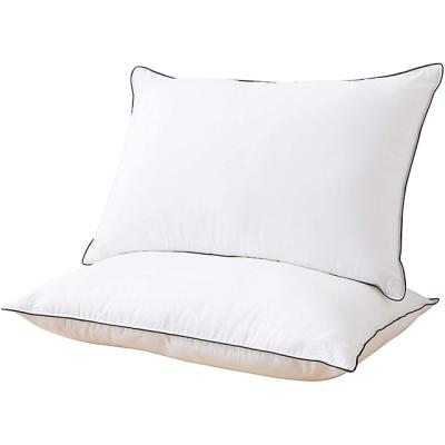 China Neck New Style Hotel Home Bed Pillow For Sleeping Rectangle Soft Comfortable Solid Down Pillow for sale