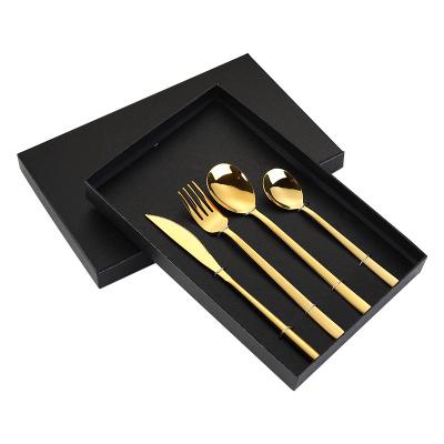 China Viable Wholesale Bulk Gold Plated Flatware Stainless Steel Flatware Rainbow PVD Coating Colorful 18/10 Flatware Sets for sale