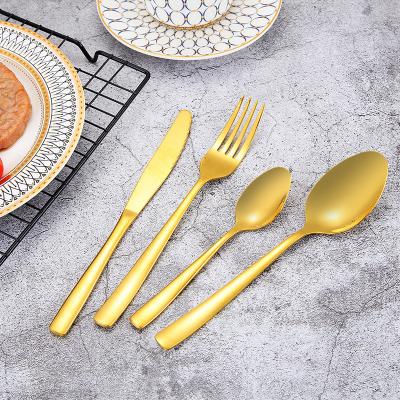 China Viable Royal Flatware Cutlery Set Rose Gold Flatware Cutlery for sale