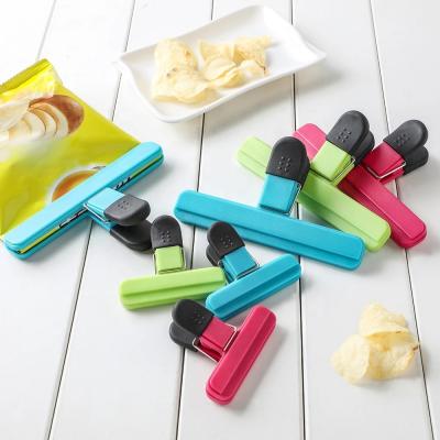 China Food Snack Storage Seal Bag Food Snacks Storage Sealing Bag Clips Kitchen Tools Sealer Clamp Food Bag Clips Home Clip end of food for sale