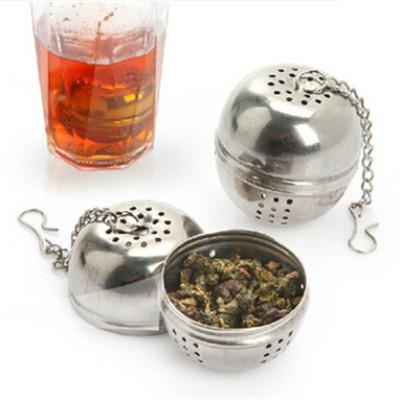 China WITH LID Stainless Steel Tea Ball Infuser Metal Tea Strainer Tea Filter Elegant High Quality Wholesale for sale