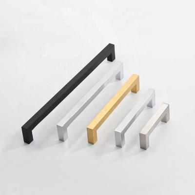 China Modern Hot Selling Durable Aluminum Matte Black Sideboard Door Handles, Brushed Nickel Suction Handle For Door Pull Handle for sale