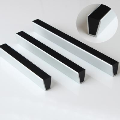 China wenzhou modern 2 in 1 one way line shape kttchen furniture cabinet handle aluminum material, cheap aluminum alloy drawer pull for sale