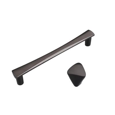 China Contemporary American Hot Selling Furniture Cabinet Pull Handles Drawer Pulls Polygonal Square T Bar Kitchen Cupboard Handles for sale