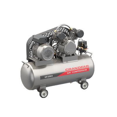 China Grandfar GF2065 series belt drive industrial gmcc compressors 50L-200L 1.5kw 2.2kw lubricated industrial spring air-compressor for sale