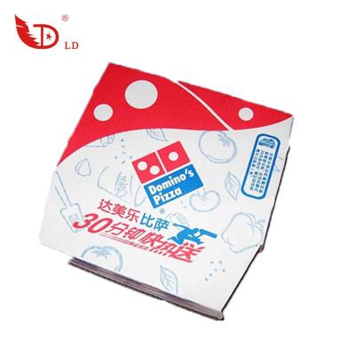 China Recyclable Small Hard Folding Fast Food Kraft Paper Pizza Paper Box Custom Recycled Brown Packaging for sale