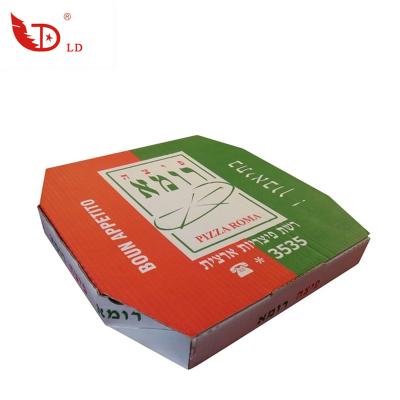 China Recycled Materials Custom Printed Design Corrugated Paper Pizza Slice Cardboard Pizza Packing Box for sale