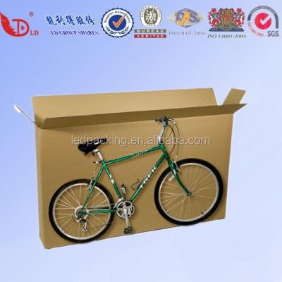 China High Quality Recycled Materials Cardboard Custom Corrugated Box Corrugated Black Bike Box for sale