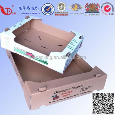 China Recyclable Box of Flexo Logo Print Corrugated Cardboard Tomato for sale