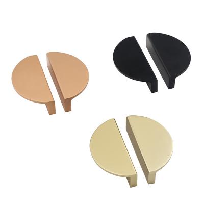 China Modern Half Moon Cabinet Drawer Pulls Kitchen Handles Modern Cabinet Hardware Pulls for sale