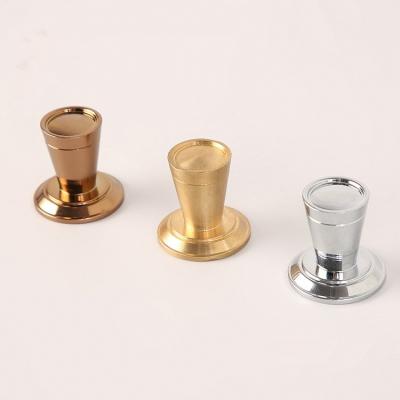 China Modern Classical Wardrobe Door Cabinet Drawer Accessories Round Handle Pure Brass Knob for sale