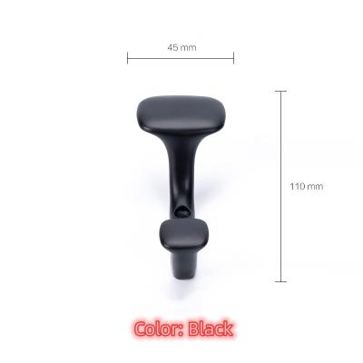 China Sustainable Luxury Metal Decorative Wall Mounted Black Bathroom Metal Hooks Bathroom Towel Hanger for sale