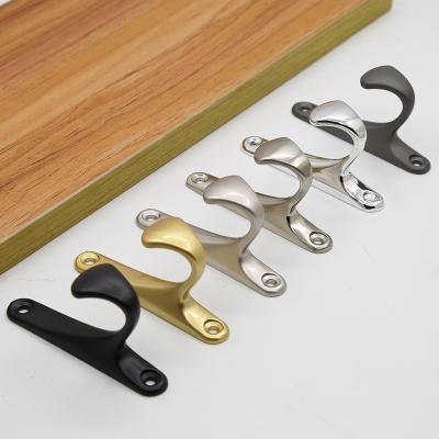 China Sustainable Metal Vintage Double Prong Wall Hanging Hooks Coat Cabinet Clothes Hook wholesale for sale