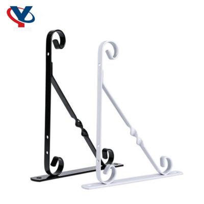 China Sustainable Triangle Bracket Wall Shelf Supporting Angle Iron Bracket Wall Fixed Bracket Support Holder Hook for sale