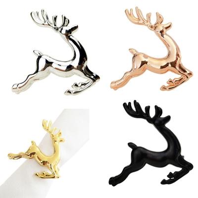 China Sustainable Modern Napkin Ring Gold Silver Napkin Holder Metal Napkin buckles for sale