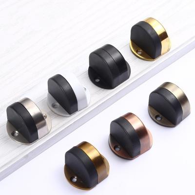 China Modern YQ Stainless Steel Strong Magnetic Door Holder Heavy Duty Floor Mount Door Stop Wall Protector Wholesale for sale