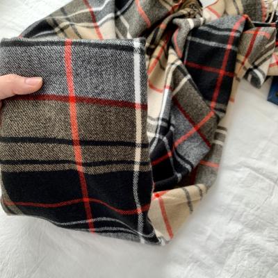 China Wholesale European American Factory High Qualit Scarf Autumn Winter Plaid Cashmere Plaid Stripes Unsex Scarf for sale