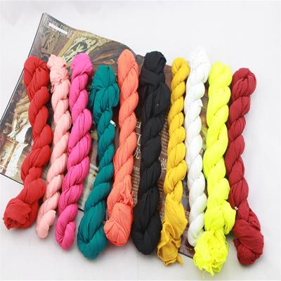 China New Ladies 1PC Long Voile Winter Candy Color Women's Soft Feeling Scarf Thin Warm Canvas Soft Smooth Warm Canvas Shawl for sale