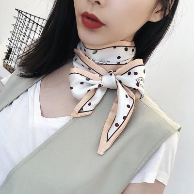 China Manufacture Soft Smooth Feeling Wholesale Custom Design Print Chiffon Scarf Neck Tube Scarf Bandana For Women Silk Scarves for sale