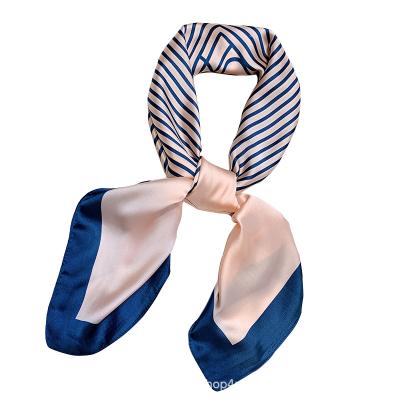 China Soft Feeling 90*90cm Twill Neck Scarf Smooth Tie Silk Scarf For Women Square Silk Scarves for sale