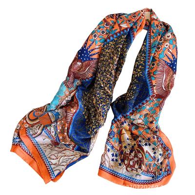 China European and American style vintage long blanket scarves and shawls for women silk scarves top for sale