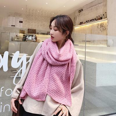 China European American women's new warm imitation cashmere shawl pure color scarf autumn and winter wholesale for sale