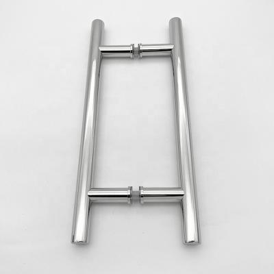 China Modern Stainless Steel 8-inch Back to Back Shower Glass Door Round Pull Handle for sale