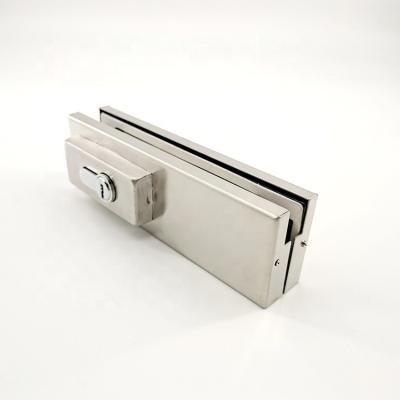 China Modern Glass Door Lock Bottom Patch Fitting For Glass Door Stainless Steel With Standard Finishing for sale