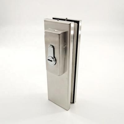 China Modern Stainless Steel Glass Door Lock Center Lock Patch Fitting for sale