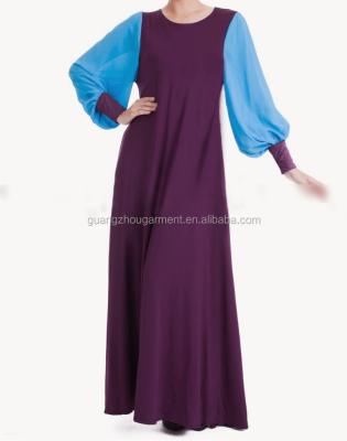 China Long Sleeve Women's Chiffon Summer Dress Women Long Sleeve Maxi Dress Malay Muslim Anti-Static Islamic Muslim Clothing for sale