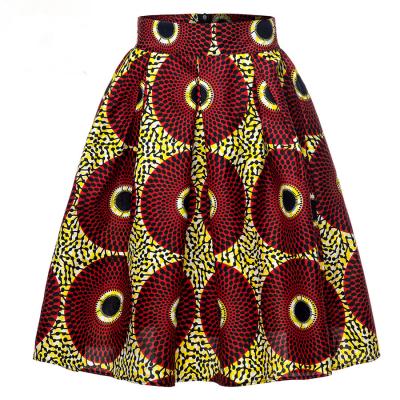 China OEM skirt modern clothing design plus size african kitenge pleated skirts designs images for women for sale