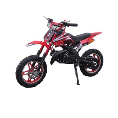 China CE Pull Start Gas 2 Stroke 49cc Kids Inline Dirt Bike Pocket Bike (D7-05) 112*32*53cm for sale