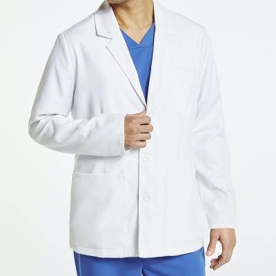 China Classic White Coat Comfortable/Breathable/Durable/Anti-wrinkle Doctor Lab Coat Men's Acid and Fire Resistant Lab Coat Lab Uniform for sale