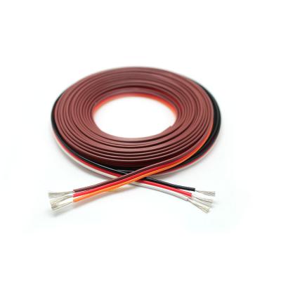 China RC Heating Servo Motor Encoder Cable Flexible Straight Lead Twisted 22AWG 60 Cores Copper Wire Without Futaba Plug for sale