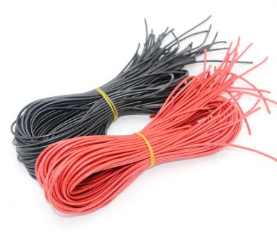 China High Electrical Conduction Flexible Silicon Wire 6 Silicone Rubber Heat Insulated Soft Cable 8 10 12 14 16 18 20 22 24AWG For RC Lipo Battery for sale