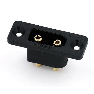 China Power Mass XT90 E-M Battery Plug Male XT90E Connector Black Gold Plated DIY Parts For RC Airplanes Drone for sale