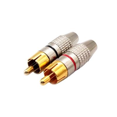 China audio & 270RCA Solderless Video Plug Lotus RCA Plug For AV Video Audio Cable Connector for sale