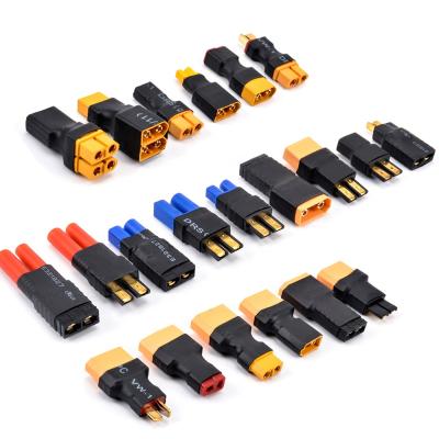 China RC Lipo Battery Mass XT30 XT60 XT90 TRX EC5 EC3 Deans T Plug HXT Female To RC Lipo DIY Male Connectors Plug Adapter Battery Control Parts for sale