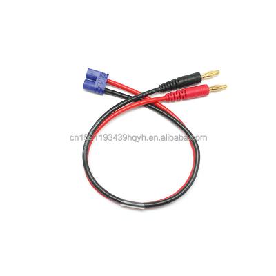 China RC Model EC2/EC3/EC5 Battery Connector Lead To 4mm Banana Plug Load Cable 14AWG Silicone Wire 30CM For RC Lipo Battery for sale