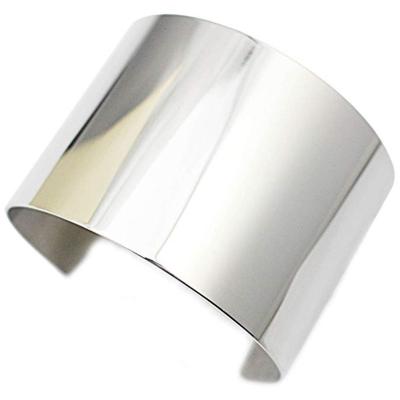 China Stainless Steel Cuff Bangle Bracelet Women Open Polished Smooth Punk Girls Gift Lady for sale