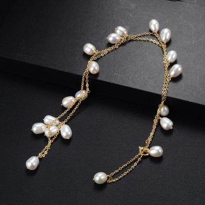 China New BOHEMIA Pearl Anklet Handmade Gold Plated Boho Tasty Beach Bracelet Cute Adjustable Dangle Foot Jewelry Chain For Women for sale