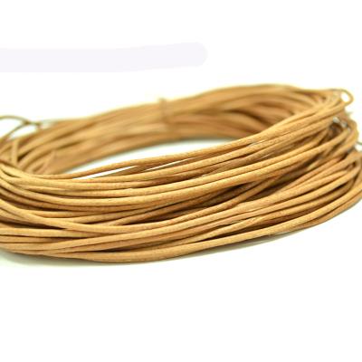 China Wholesale 2mm Round Leather Rope Genuine Leather Leather Cord Rope For Jewelry for sale