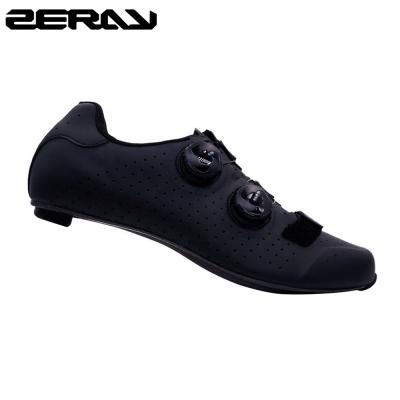 China level 12.6 hardness carbon fiber road bike cycling shoes in store bicycles ultralight black shoe ZERAY E11501 for sale